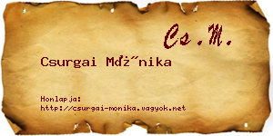 Csurgai Mónika névjegykártya